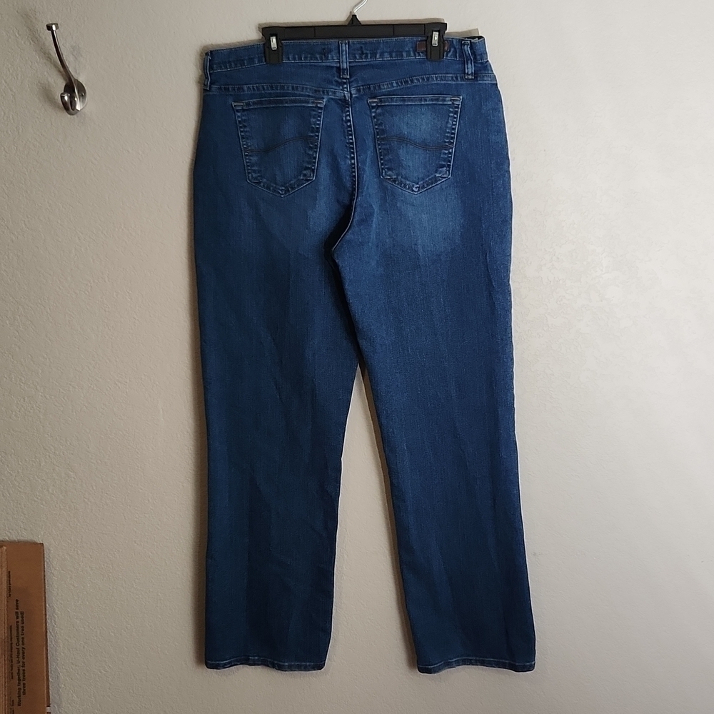 Lee Jeans Womens Size 16 L platinum label relaxed fit straight leg